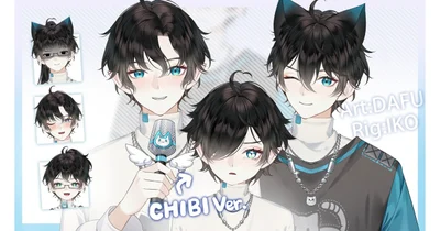 Live2D модель витубера Midori
